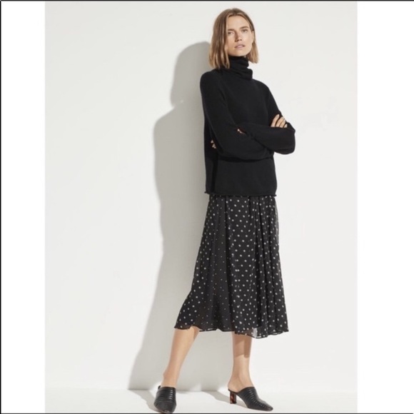 Vince Dresses & Skirts - Vince Mixed Dot Midi Skirt